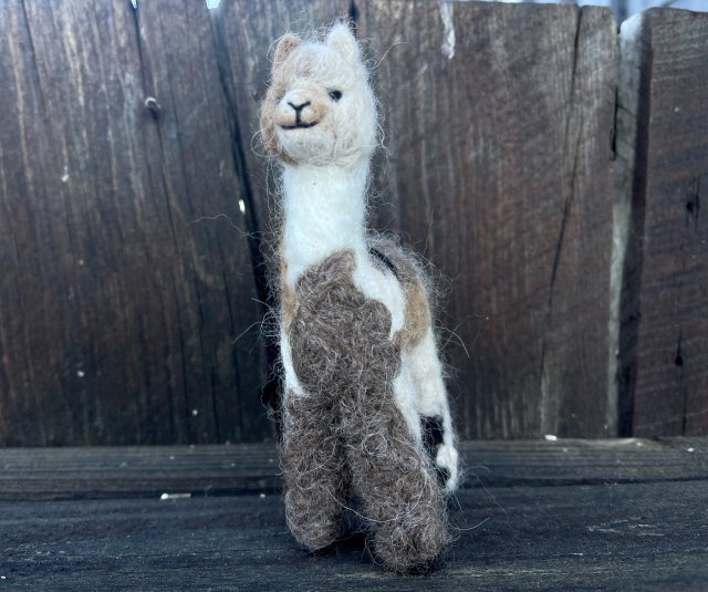 Needle Felted Figures (And Guardian Dogs) Made From Alpaca